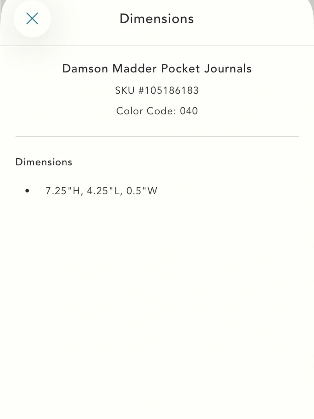 Anthropologie x Damson Madder Journal / Notebook NWT